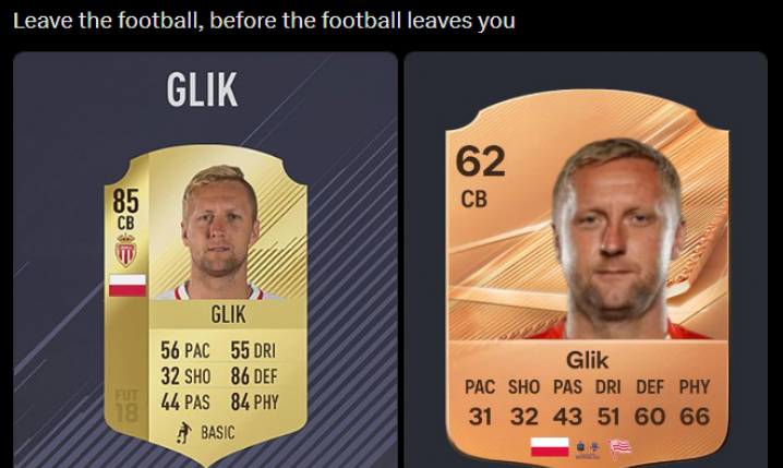 Tak DRASTYCZNIE zmieniła się karta Kamila Glika w EA FC O.o TA FIZYCZNOŚĆ...